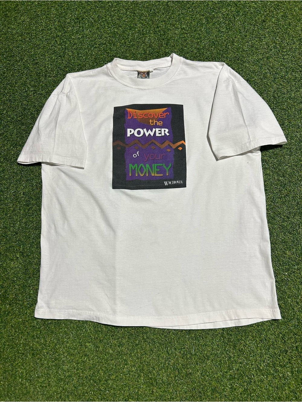Men’s Vintage 90s Wachovia Bank Money Tee
